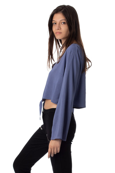 chassca long sleeve tie front shirt - Breakmood