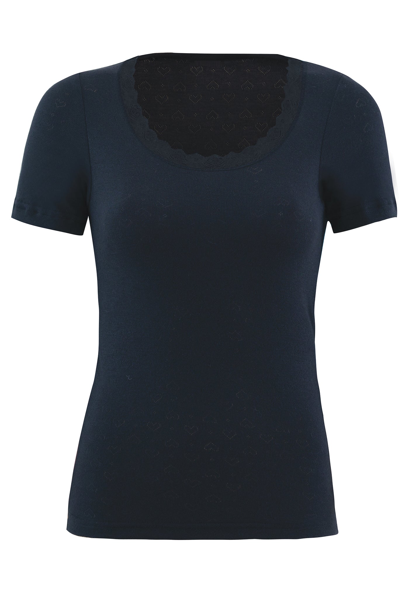 blackspade-Ladies' thermal jacquard t-shirt-1267, level-1-underwear-black