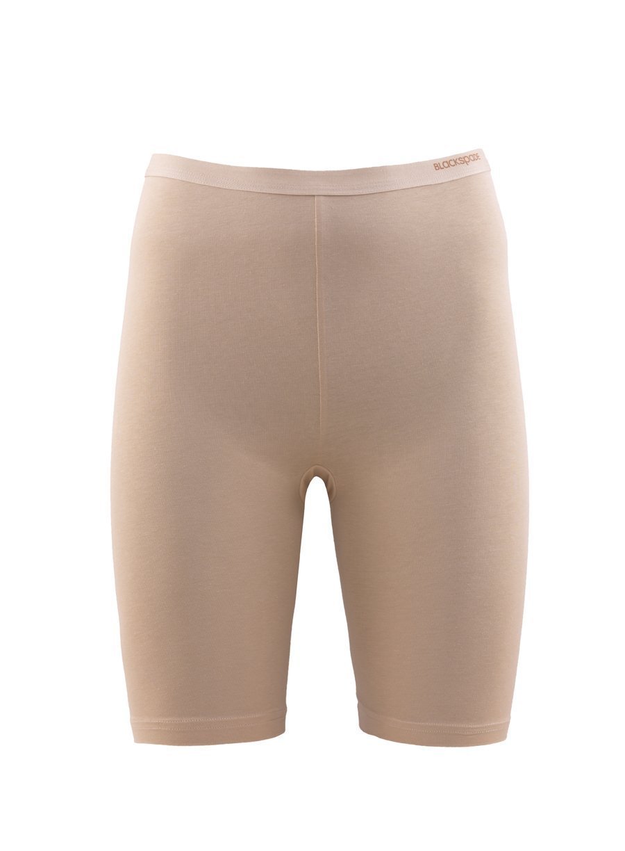 Ladies' long Slip-1309 underwear blackspade beige L 94% Cotton 6% Elastane