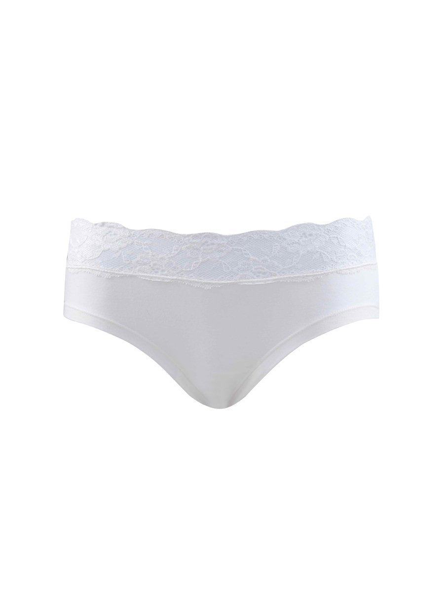 Ladies' Slip-1318 underwear blackspade White L 95% Cotton 5% Elastane