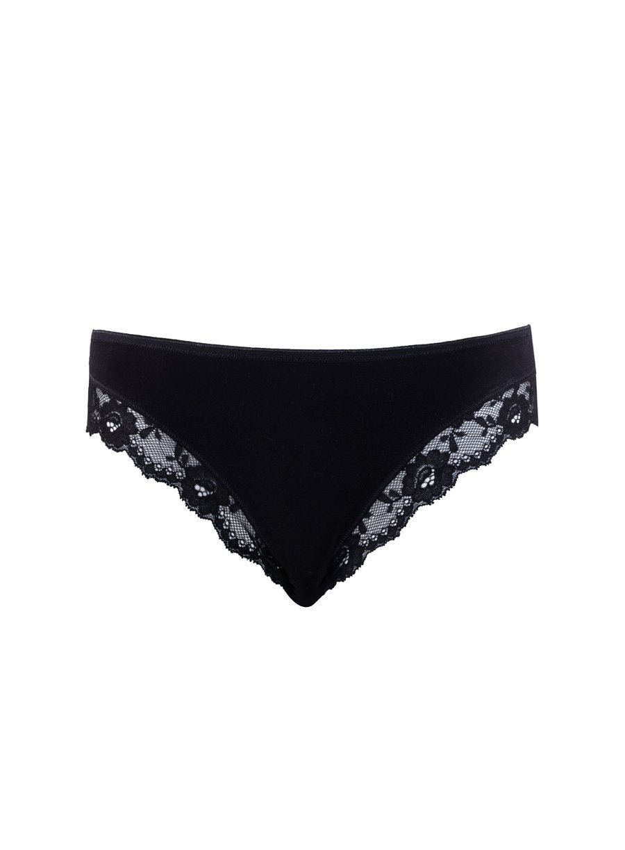 Ladies' Slip-1336 underwear blackspade Black M 95% Cotton 5% Elastane