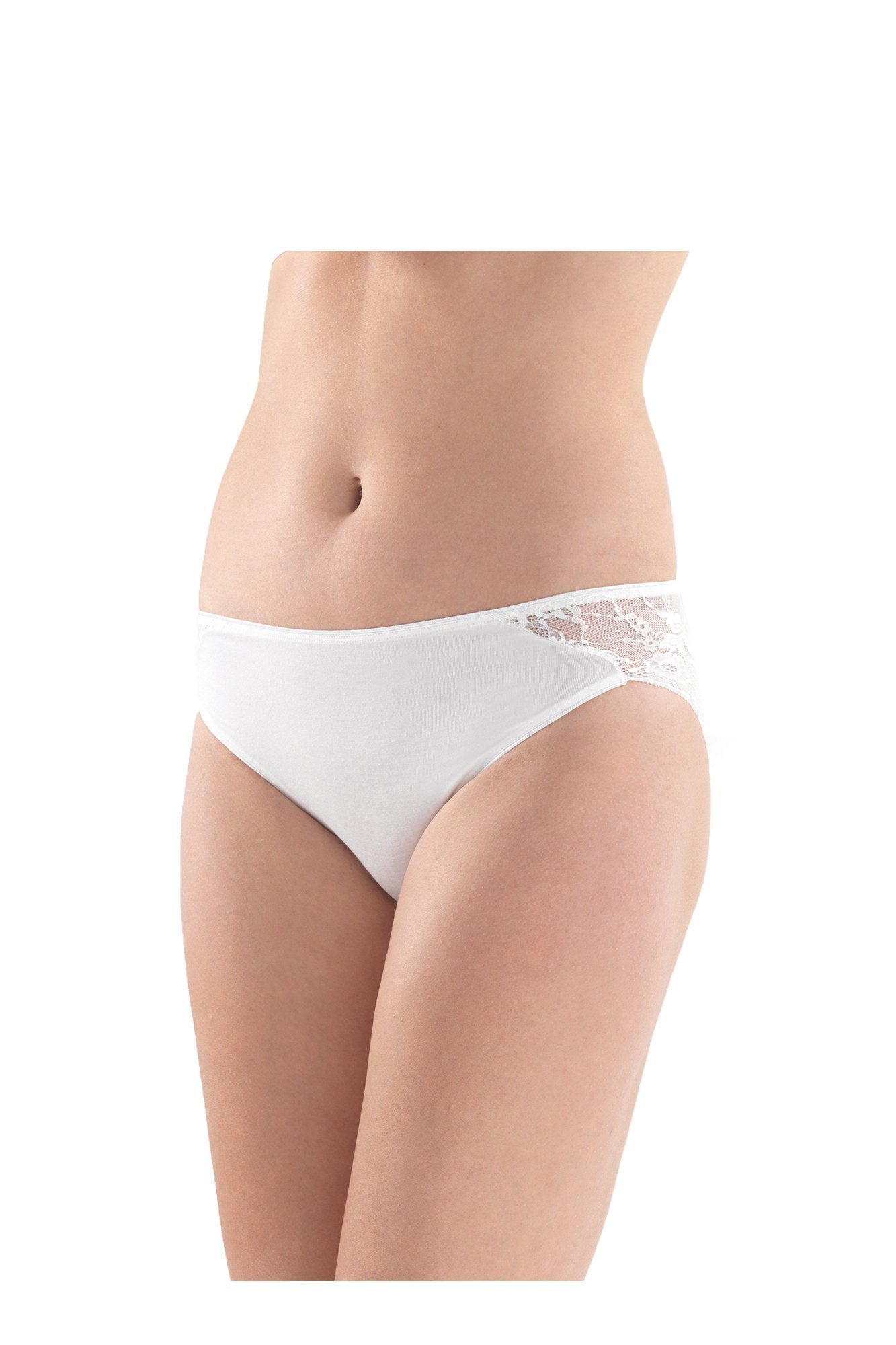 Ladies' Slip-1349 underwear blackspade White L 94% Modal 6% Elastane