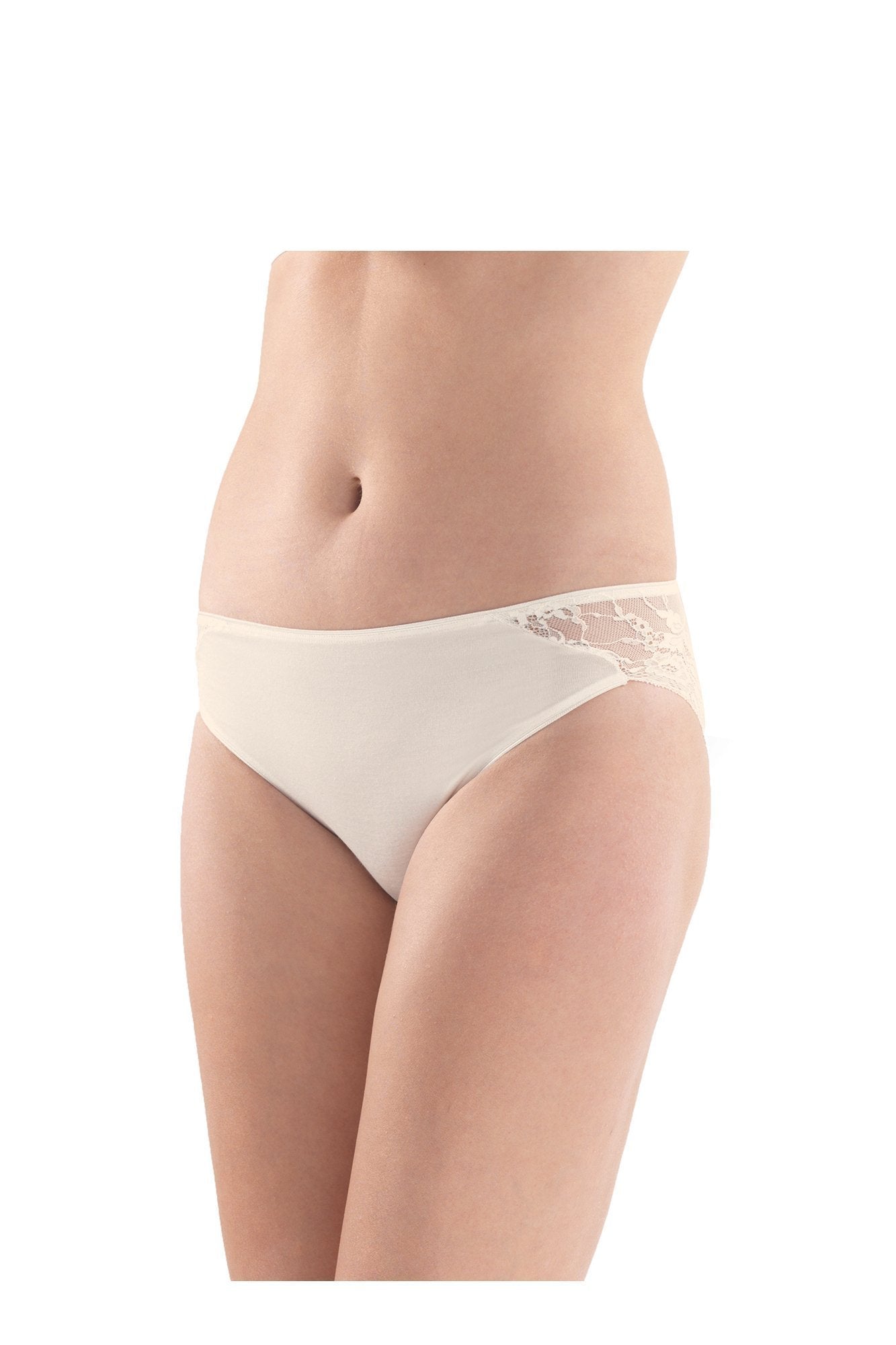 Ladies' Slip-1349 underwear blackspade Ivory L 94% Modal 6% Elastane