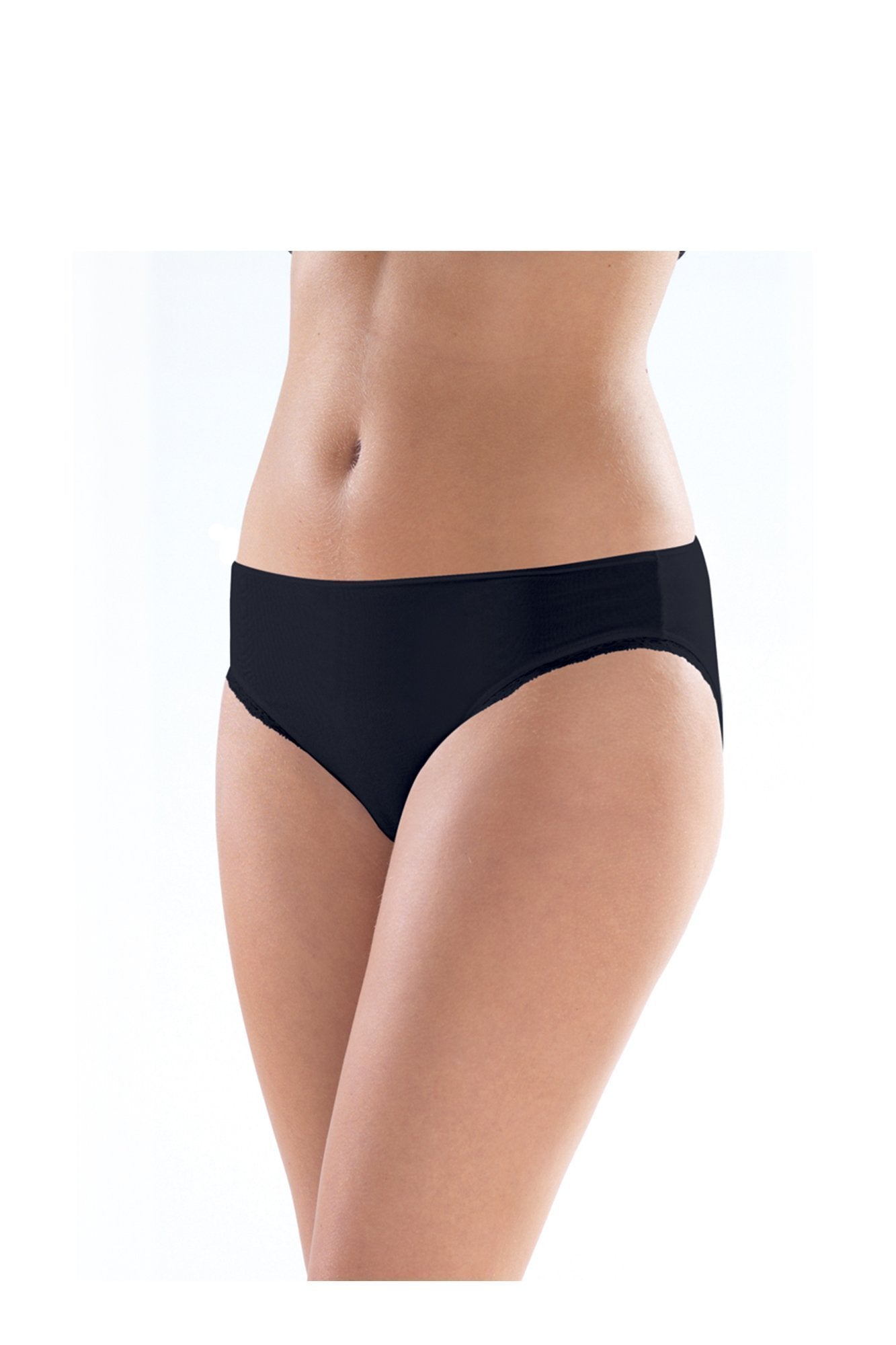 Ladies' Slip-1362 underwear blackspade Black L 46% Modal 46% Cotton 8% Elastane