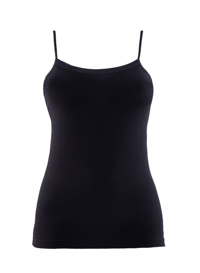 Ladies' Singlet-1404 underwear blackspade Black L 88% Cotton 12% Elastane