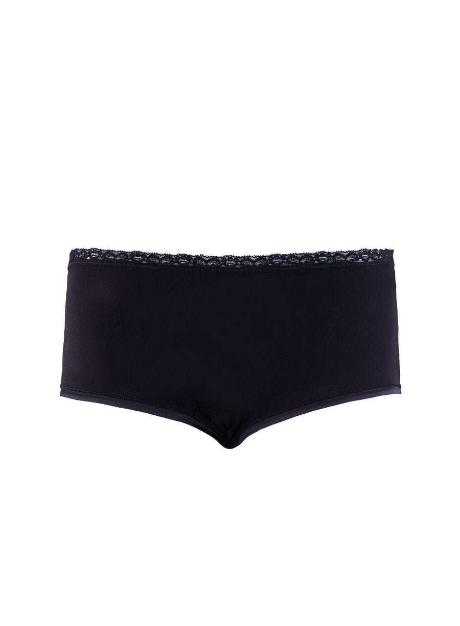 Ladies' Boxer-1411 underwear blackspade Black L 88% Cotton 12% Elastane