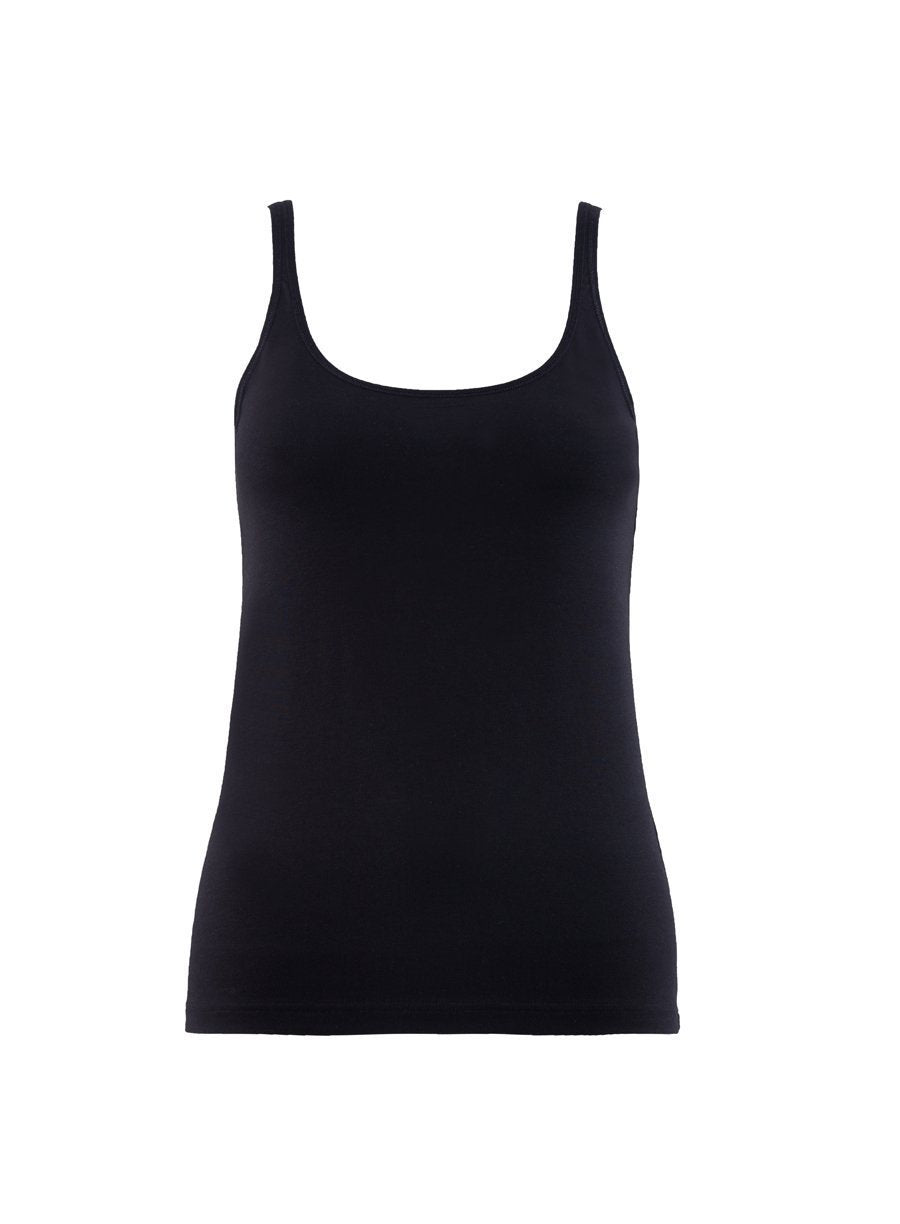 Ladies' Singlet-1548 underwear blackspade Black L 46% Modal 46% Cotton 8% Elastane