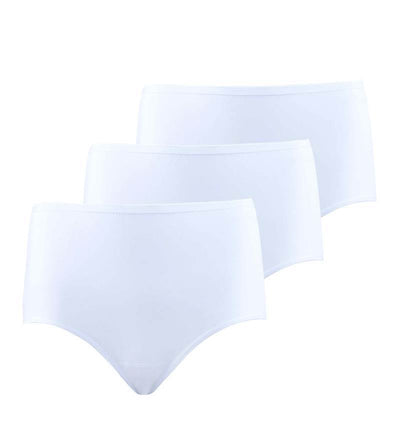 Ladies' Slip-1577-3 pack underwear blackspade white L 95% Cotton 5% Elastane