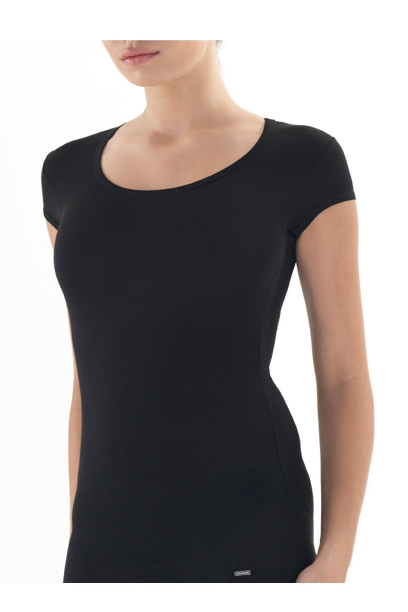 Ladies' T-Shirt-1622 underwear blackspade Black L 94% Modal 6% Elastane