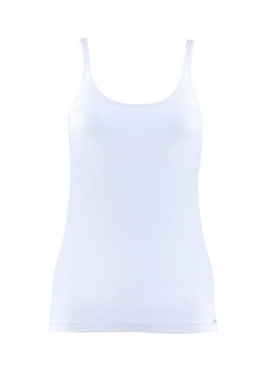 Ladies' Singlet-1624 underwear blackspade White L 94% Modal 6% Elastane