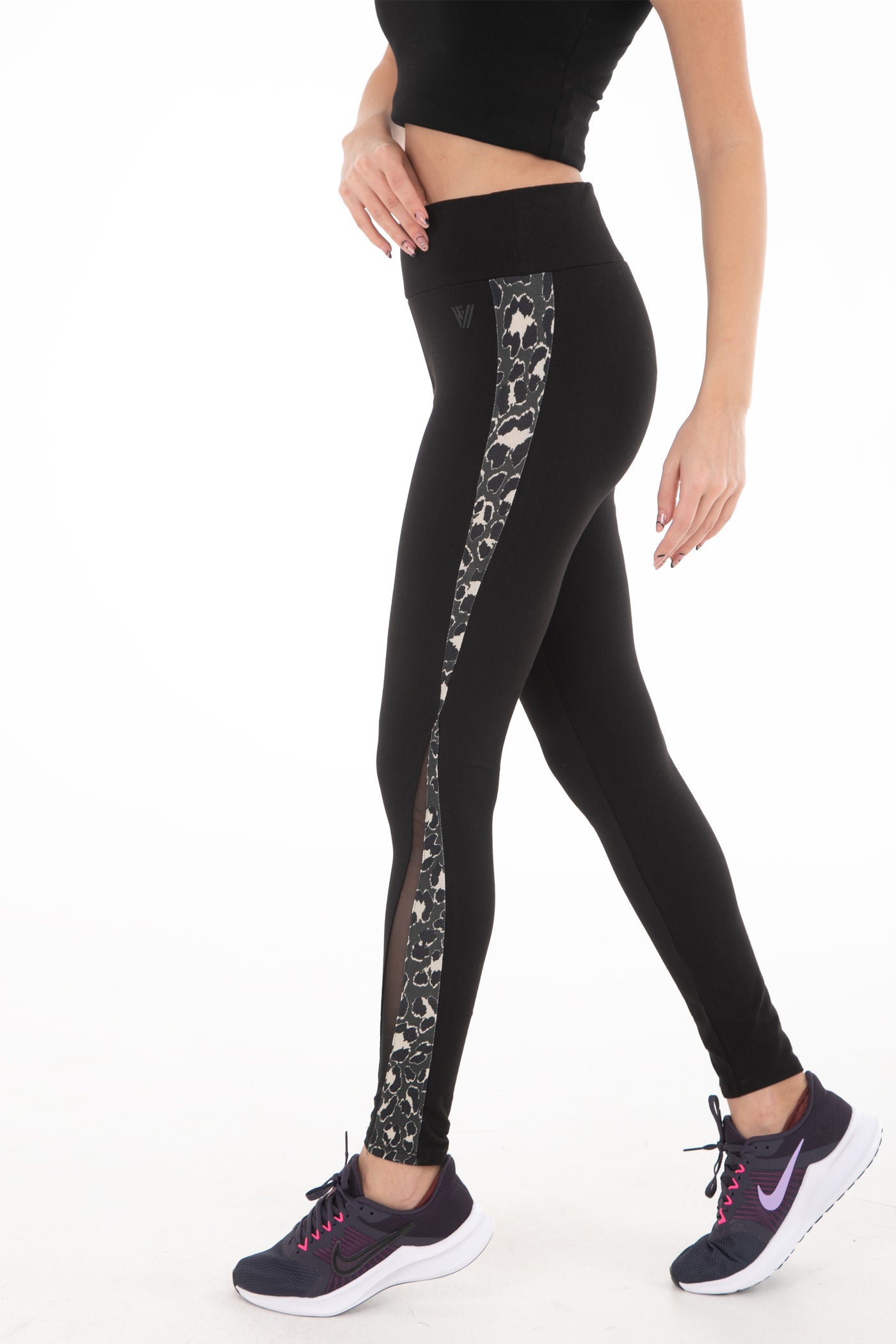 Hill & Dale Sports Legging With Leopard Detail