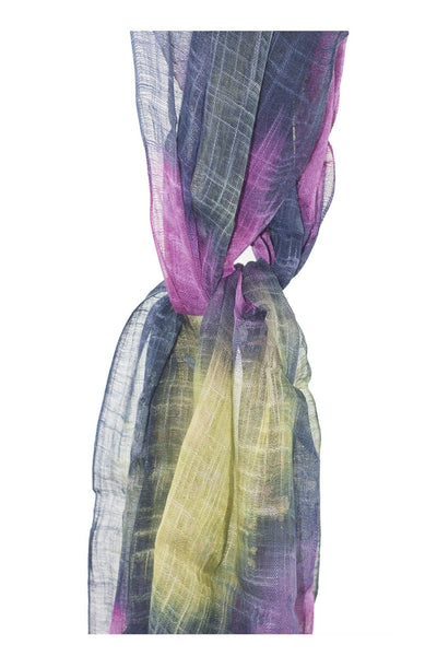 purple pink green tie-dye scarf scarf chassca 