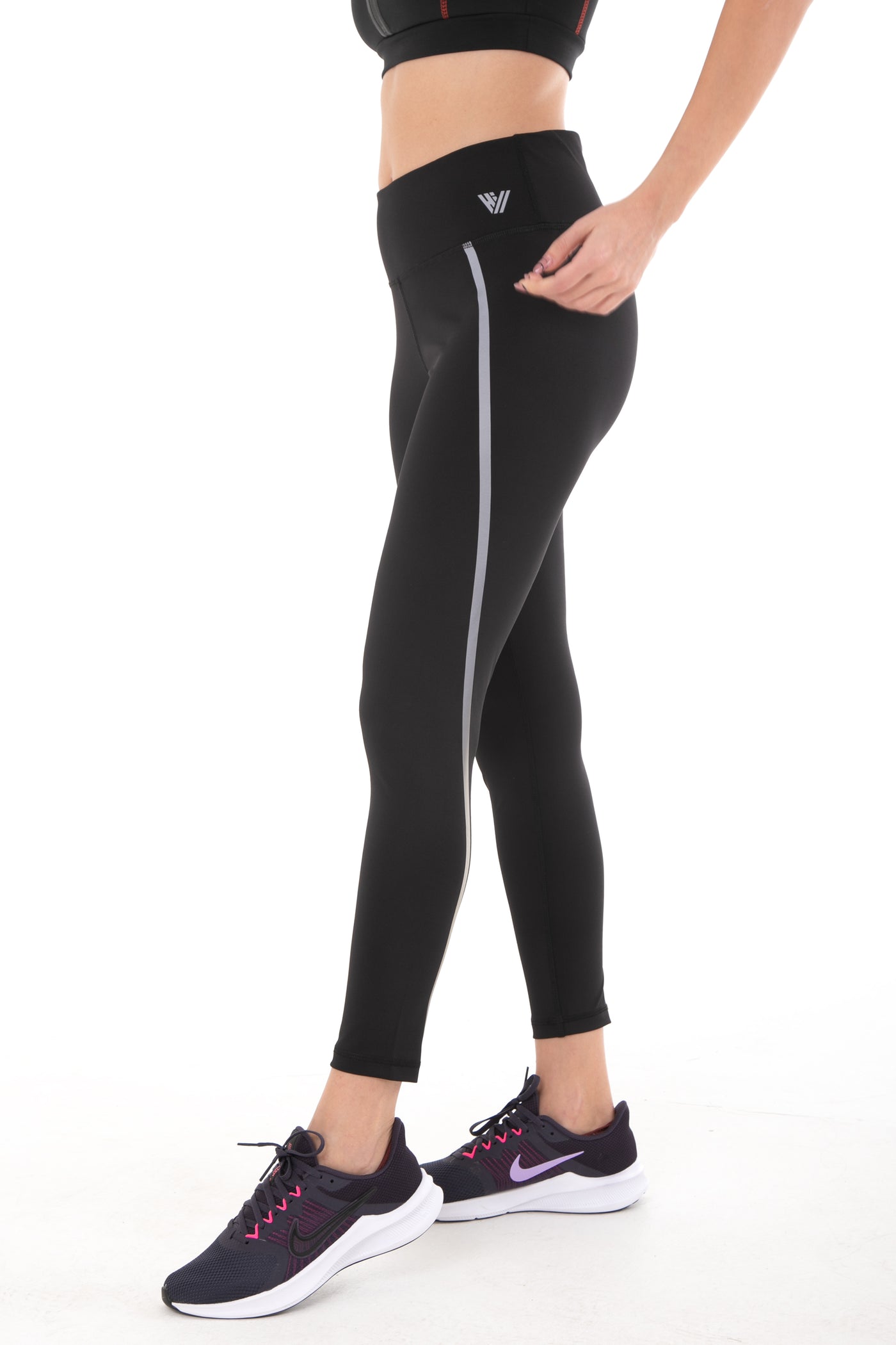 Hill & Dale Sports Legging With Reflector Tape