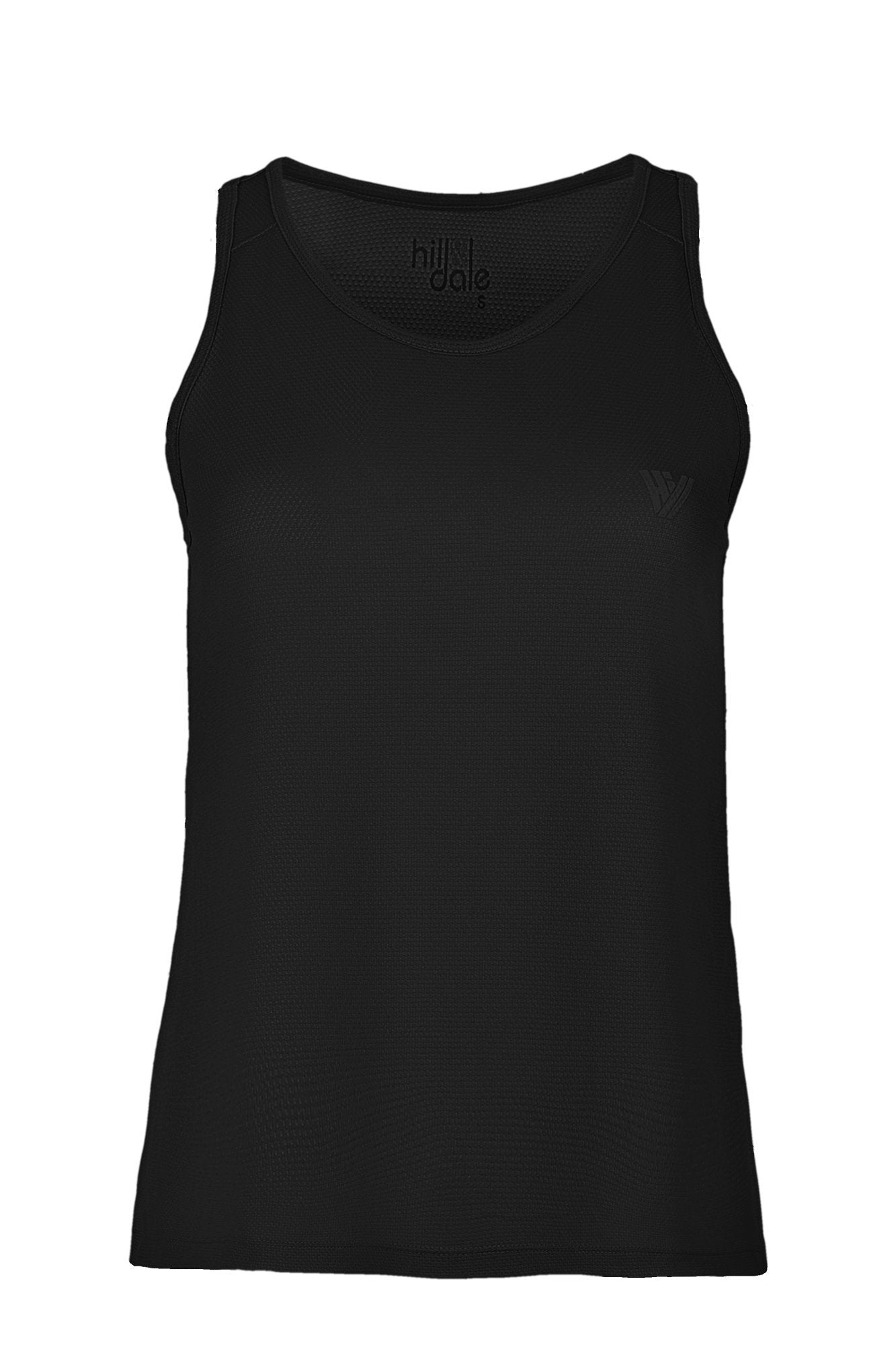 hill & dale run singlet top hill & dale black XS 100% Polyester