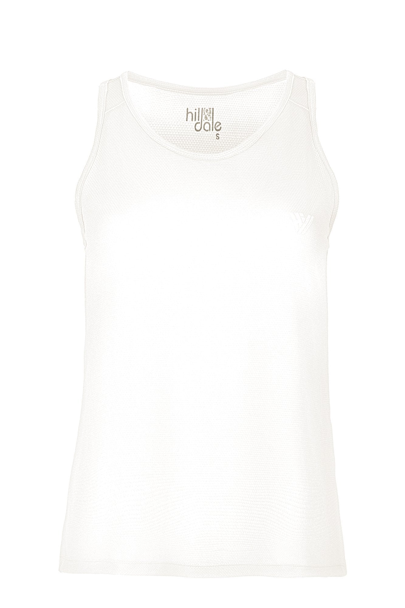 hill & dale run singlet top hill & dale white XS 100% Polyester