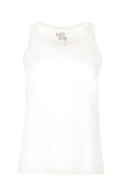hill & dale run singlet top hill & dale white XS 100% Polyester