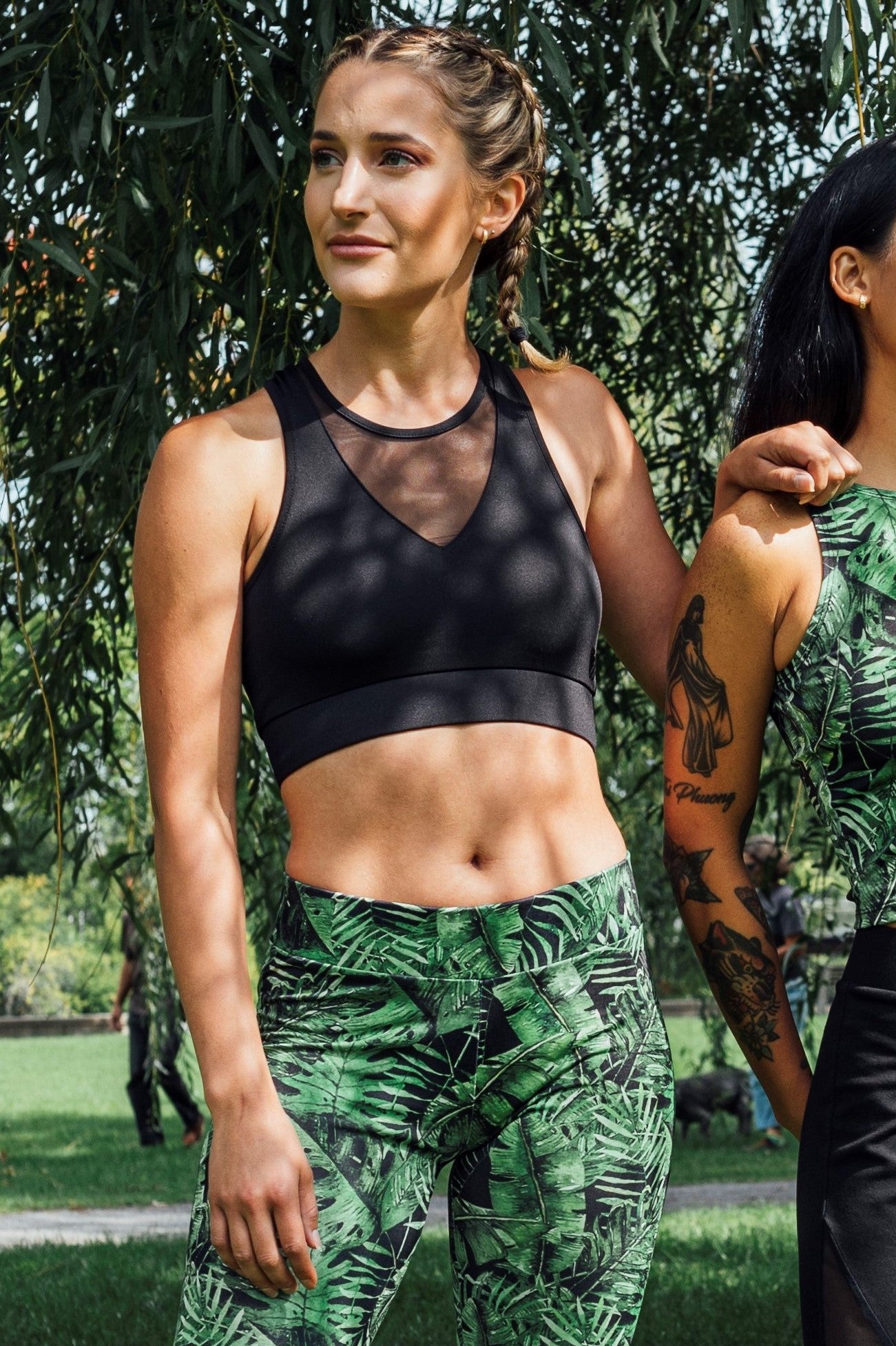 Hill & Dale Sports Crop Top With Mesh On Chest