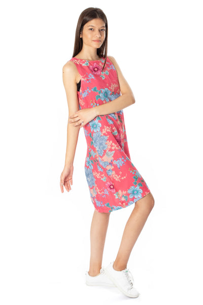 chassca printed midi floral shift dress - Breakmood