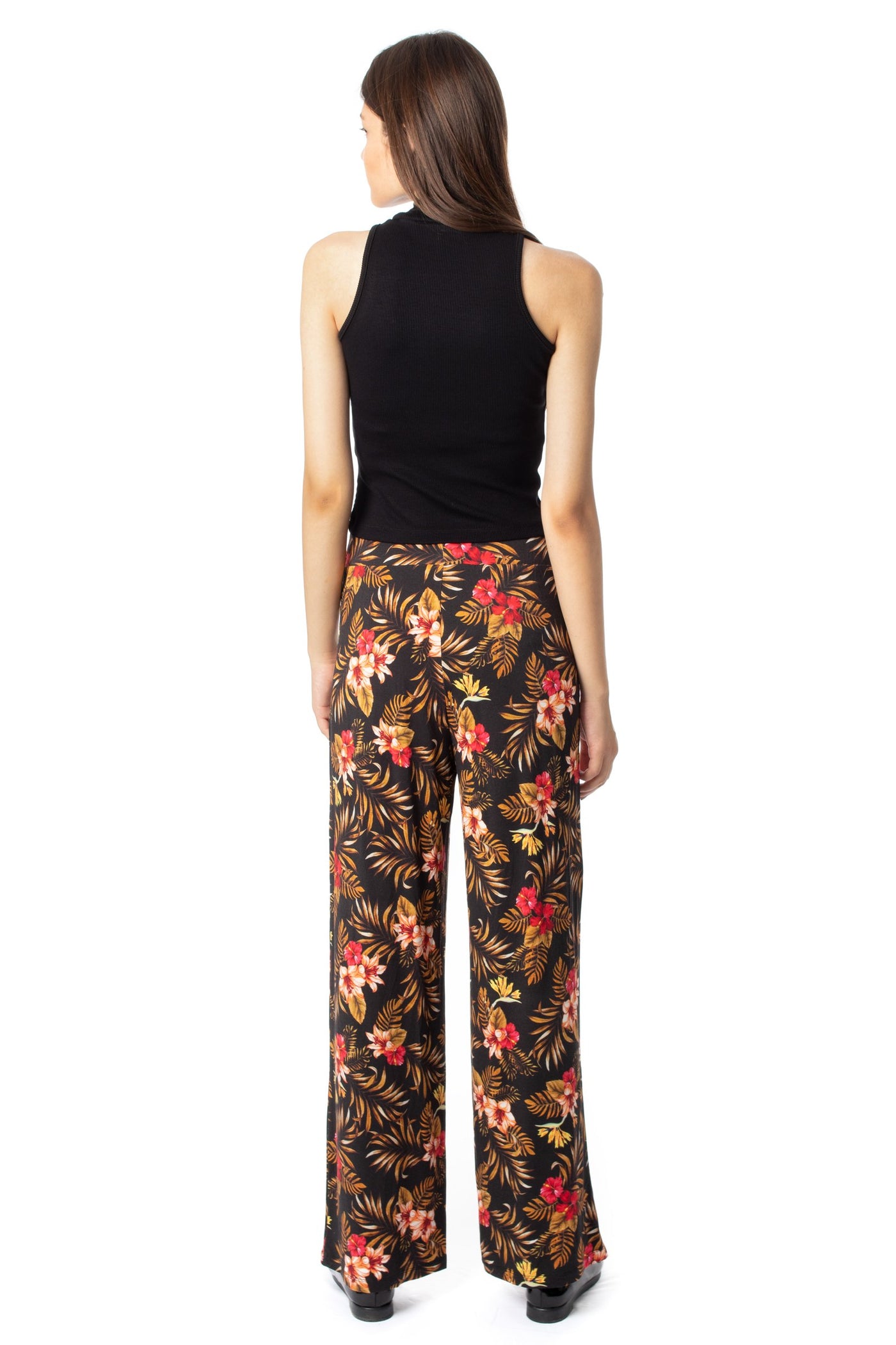chassca floral printed wide leg pant - Breakmood