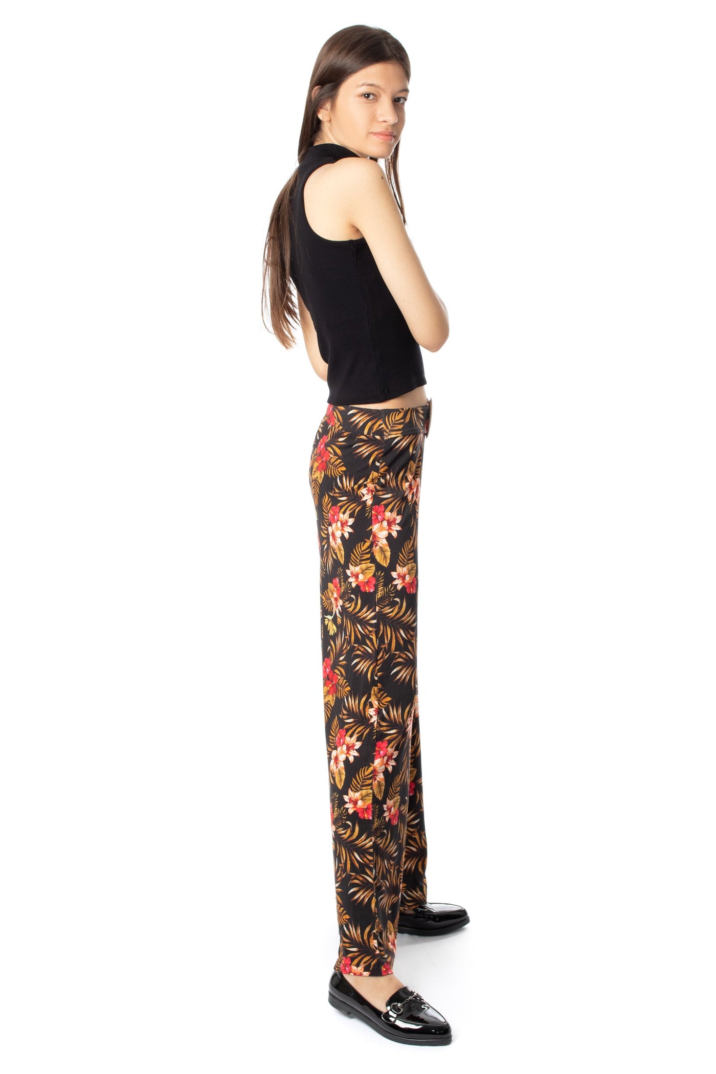 chassca floral printed wide leg pant - Breakmood