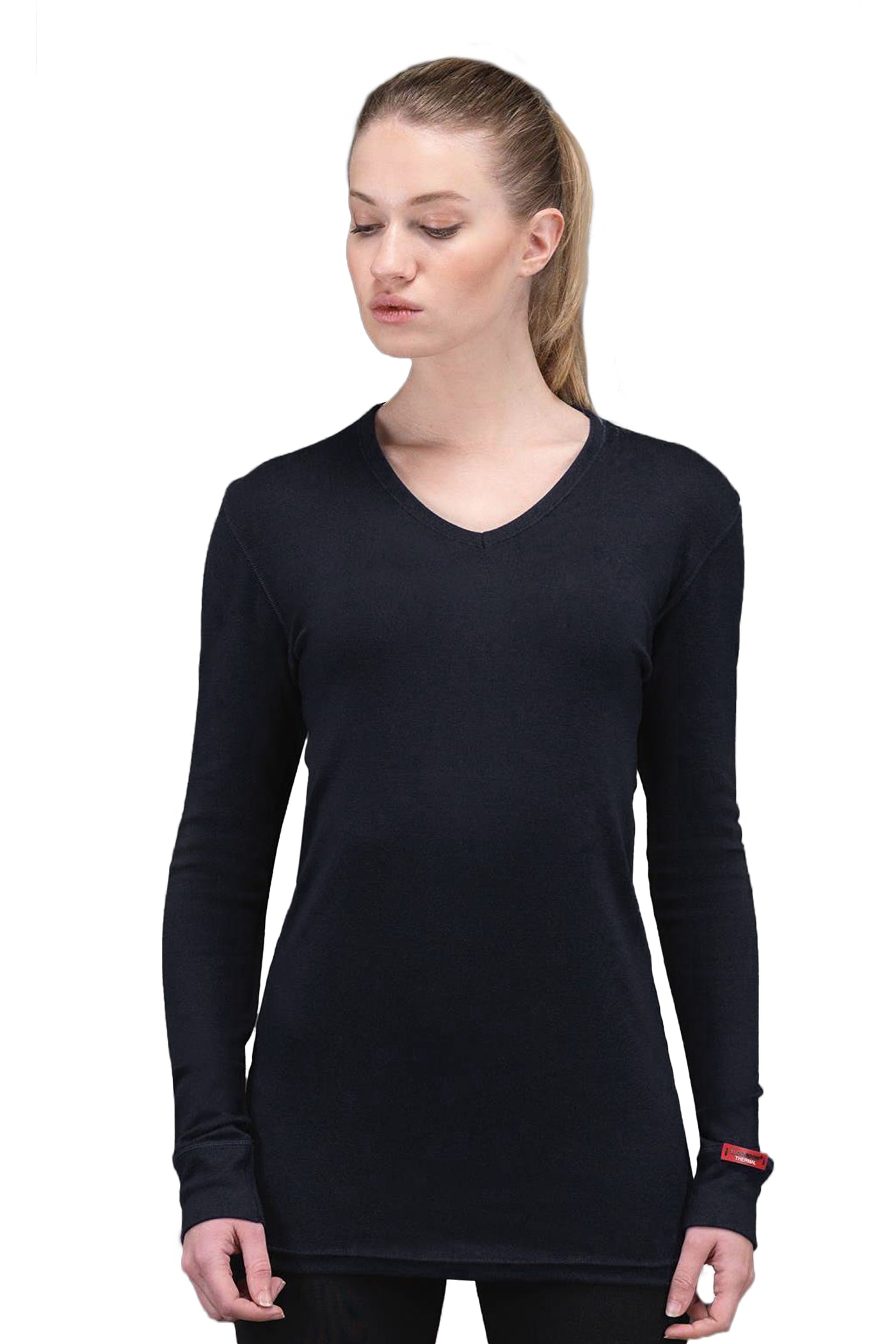 blackspade-Ladies' thermal long sleeve t-shirt-9259, level-2-underwear-black-2