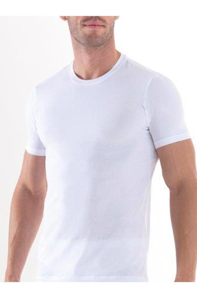 Mens' T-Shirt underwear blackspade White L 88% Cotton 12% Elastane