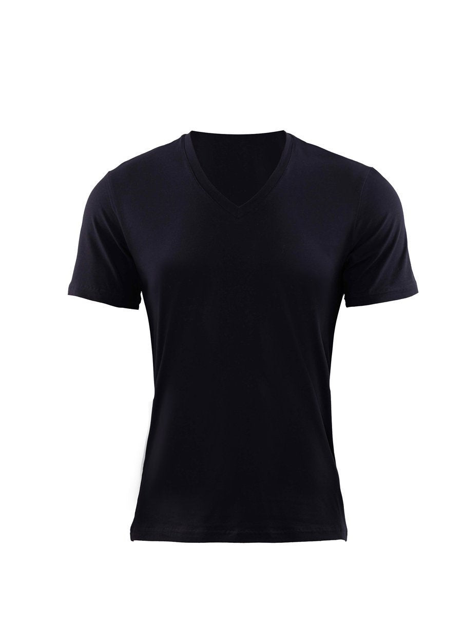 Mens' T-Shirt underwear blackspade Black L 88% Cotton 12% Elastane