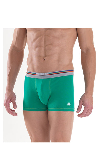 Mens' and Boy's Boxer underwear blackspade Green L 94% Cotton 6% Elastane
