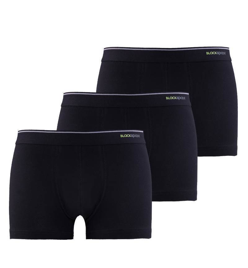 Mens' and Boy's Boxer 3 PACK-9670 underwear blackspade Black S 92% Cotton 8% Elastane