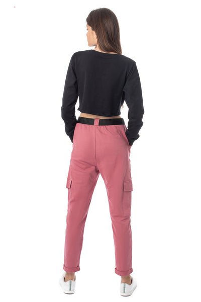 chassca cargo pant in dusty pink - Breakmood