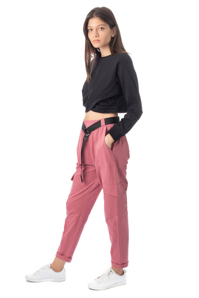 chassca cargo pant in dusty pink - Breakmood