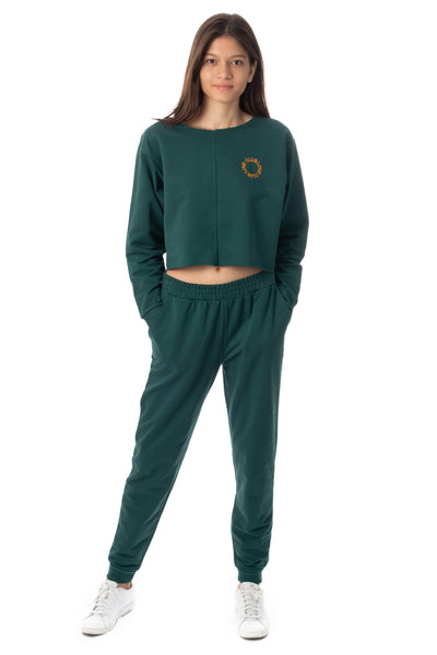 chassca cropped sweat & jogger set - Breakmood