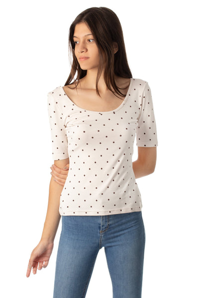 chassca scoop neck t-shirt with red spots - Breakmood