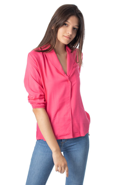 chassca 3/4 puff sleeve Shirt blouse - Breakmood