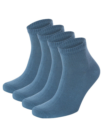 Men's Bamboo Ankle Socks, 4 Pack