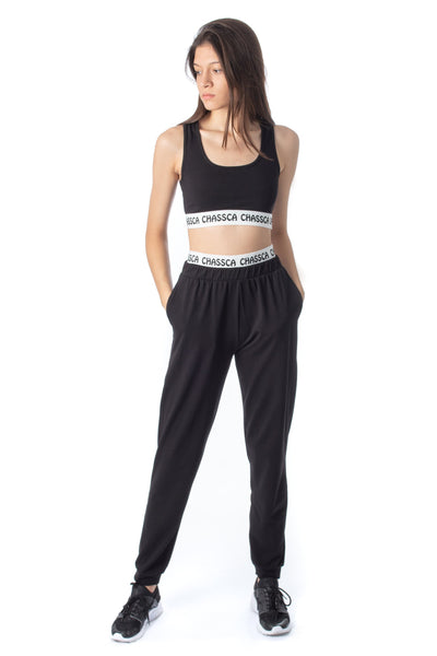 chassca cropped top & jogger pant set - Breakmood