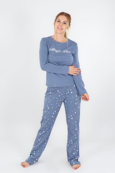 chassca long sleeve tee & pant pyjama set - Breakmood