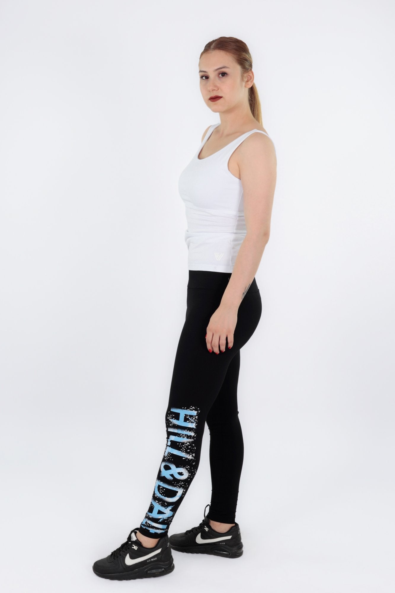 Hill & Dale Sports Legging With Print On Leg