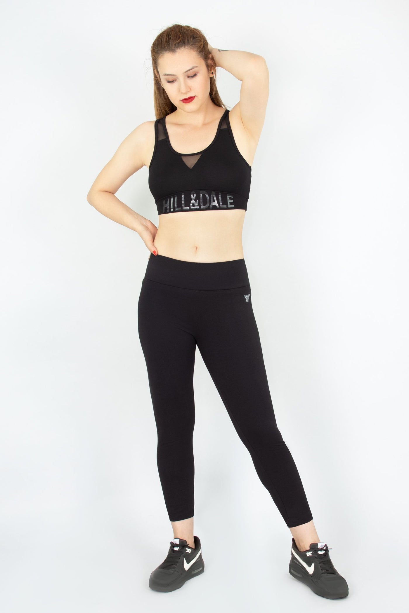 Hill & Dale Sports Crop Top With Mesh Back