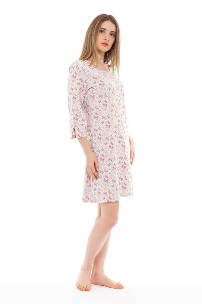 chassca happiness is... 3/4 sleeve nightdress - Breakmood