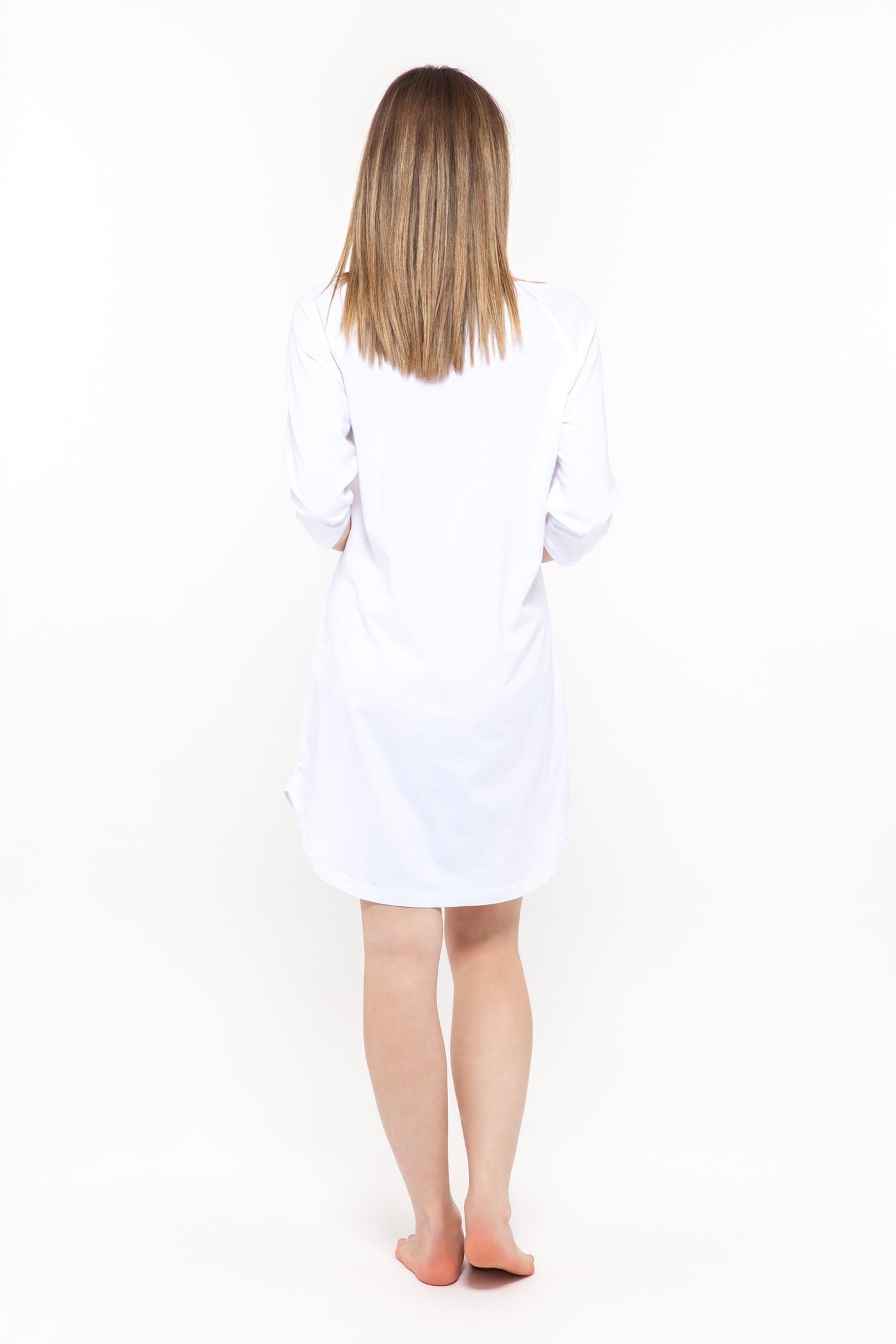 chassca 3/4 arm white nightdress - Breakmood