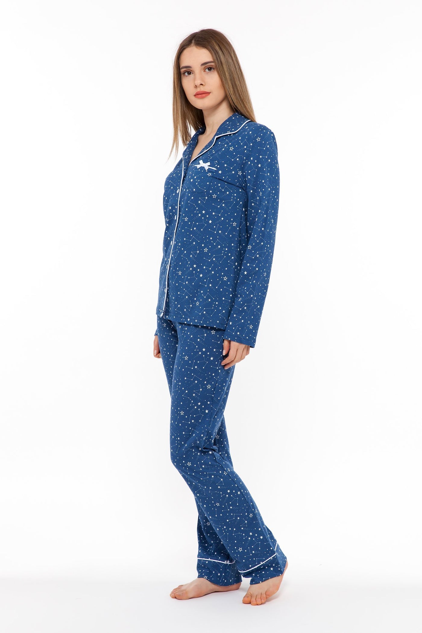 chassca jacket & pant pyjama set with galaxy print - Breakmood