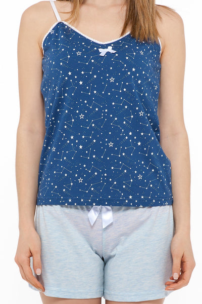 chassca galaxy print singlet & short pyjama set - Breakmood