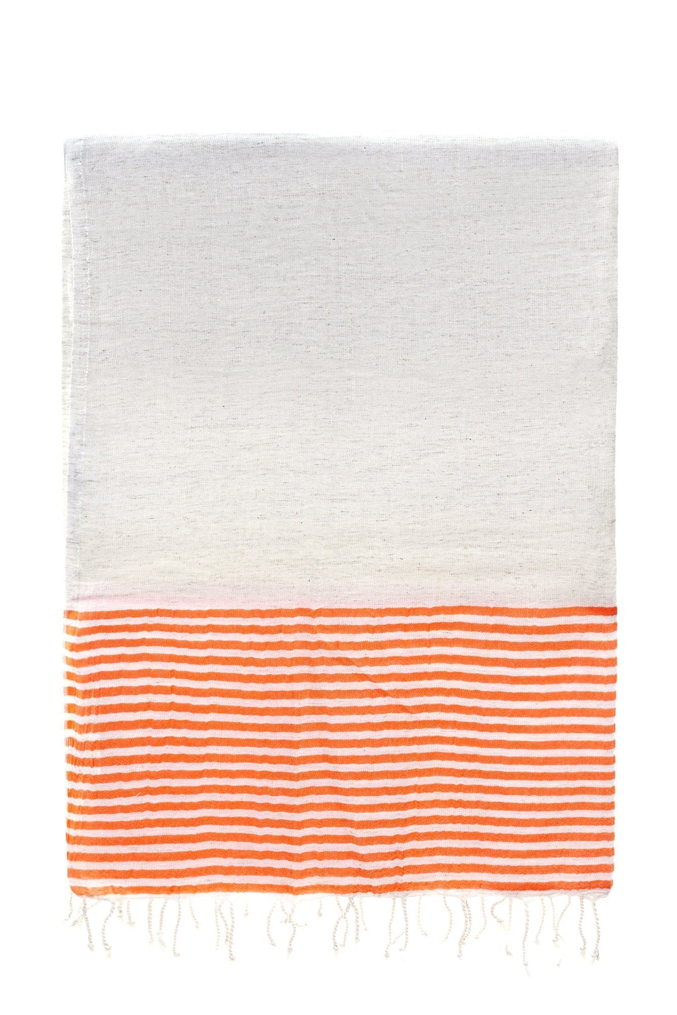 orange stripe dervish peshtemal cotton-linen-bamboo turkish towels chassca 