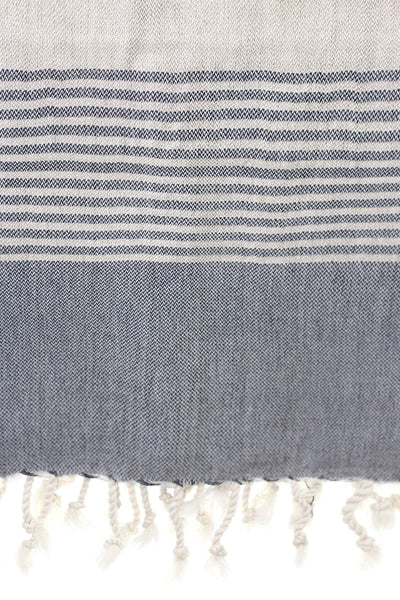 cotton linen grey stripe galata peshtemal turkish towels chassca 