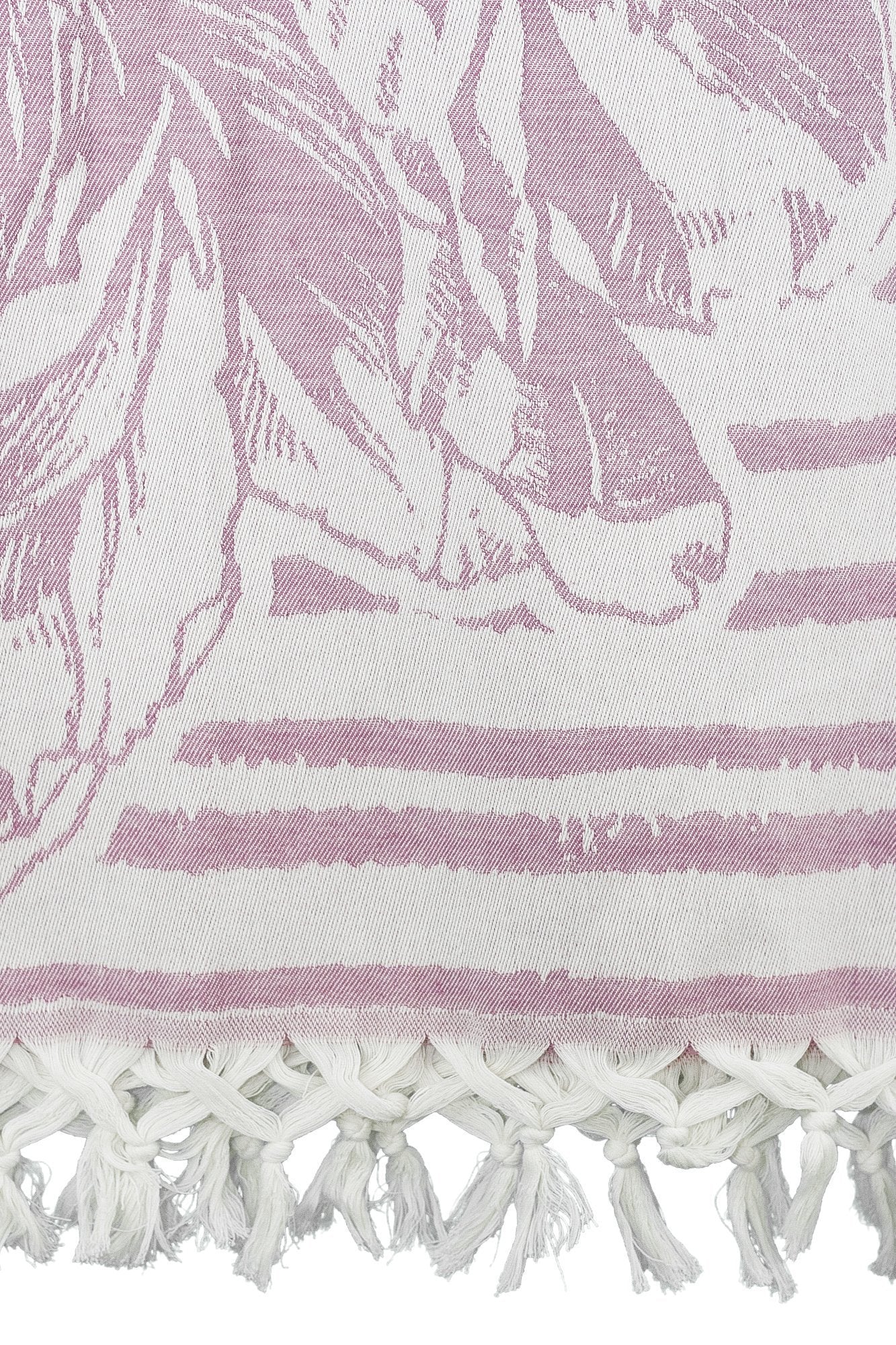 pink flower jacquard peshtemal turkish towels dost 
