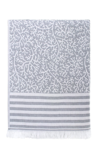 grey marine jacquard peshtemal turkish towels dost 