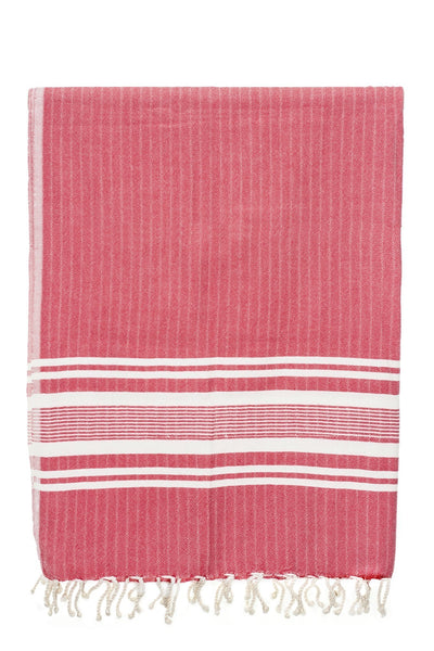 sultan red stripe peshtemal turkish towels chassca 