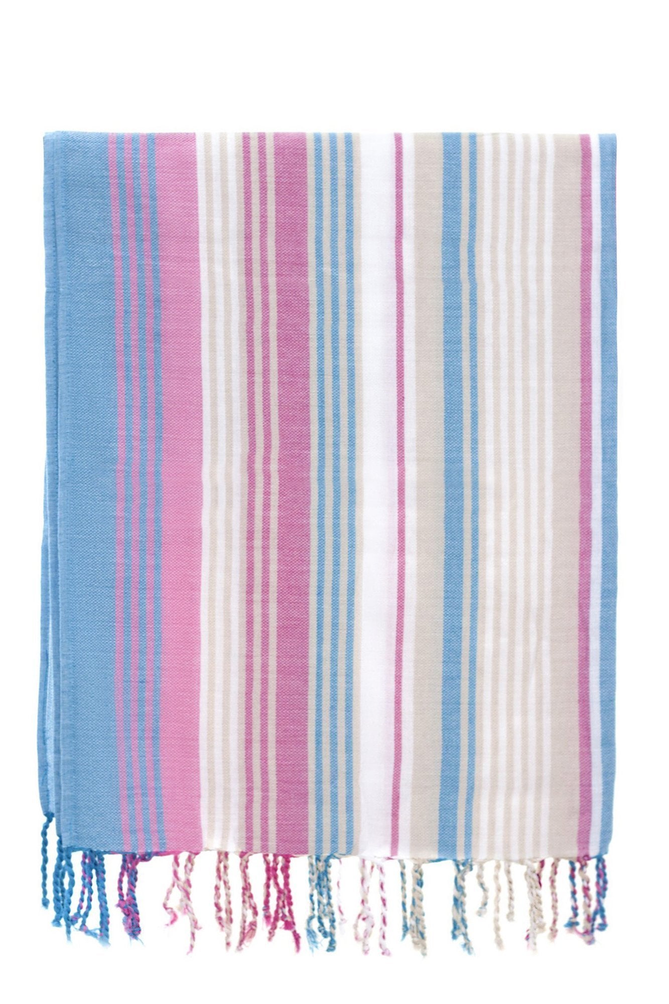 blue pink stripe peshtemal - Breakmood