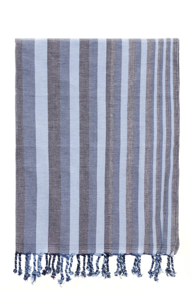 navy blue stripe peshtemal turkish towels chassca 